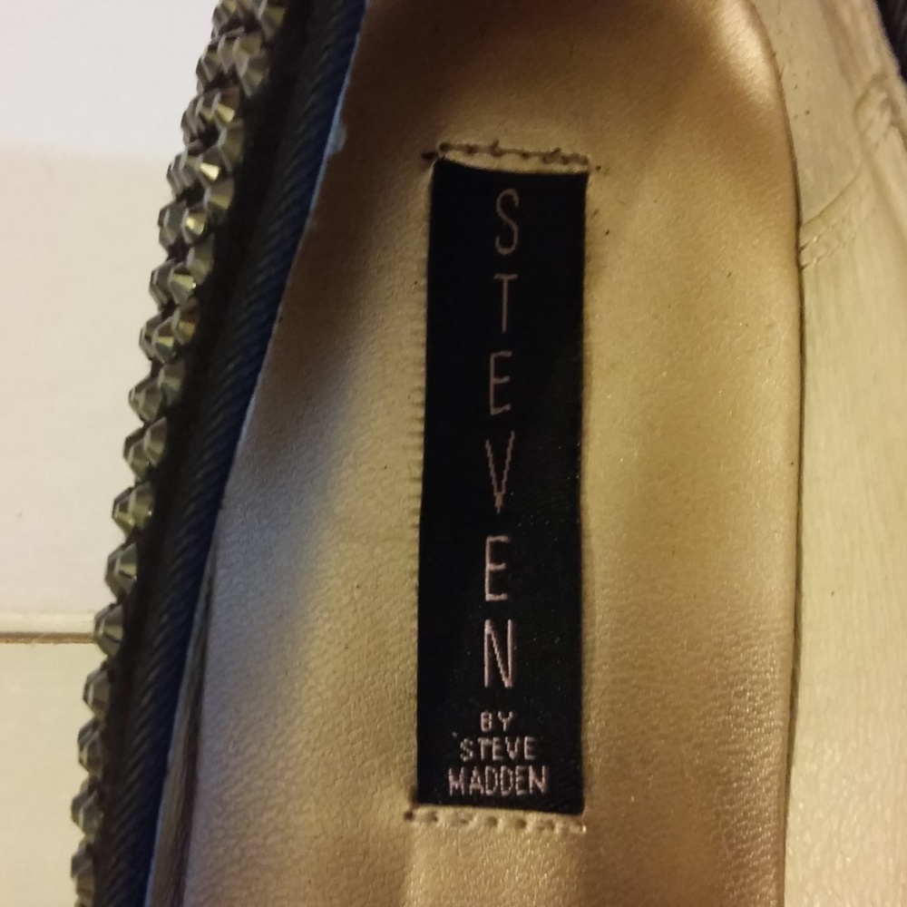 Steven by (Steve Madden) Black Stoned Flats - Picture 3 of 4